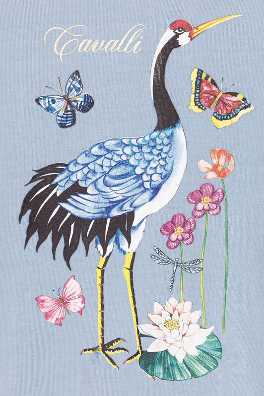 JU Wildlife-Print Sweatshirt Light blue PJT951-CF050