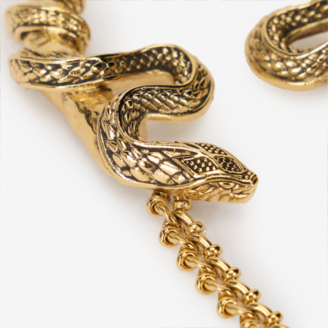 RC Gold Serpentine Necklace OLD GOLD WKG007-AM001