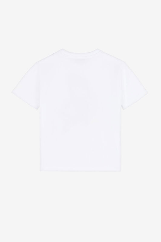 JU Shark-print short-sleeve T-shirt White QJT680-JV025