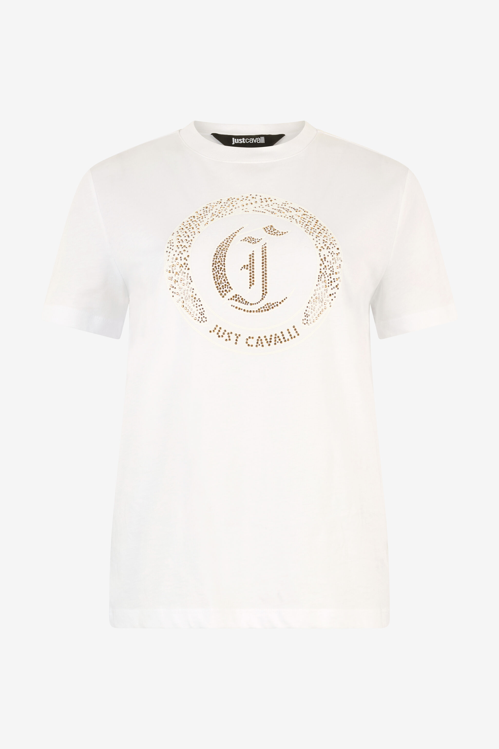 JC T-Shirt En Coton Avec Clous Blanc UFT124-UF178