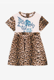 ${brand} RC Monogram And Leopard-Print Dress ${colorDescription} ${masterID}