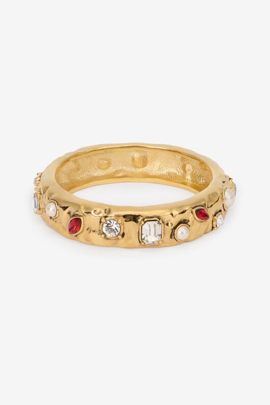 RC Gold Bracelet RUBY/AQUAMARIN/IVORY WQG019-AM127