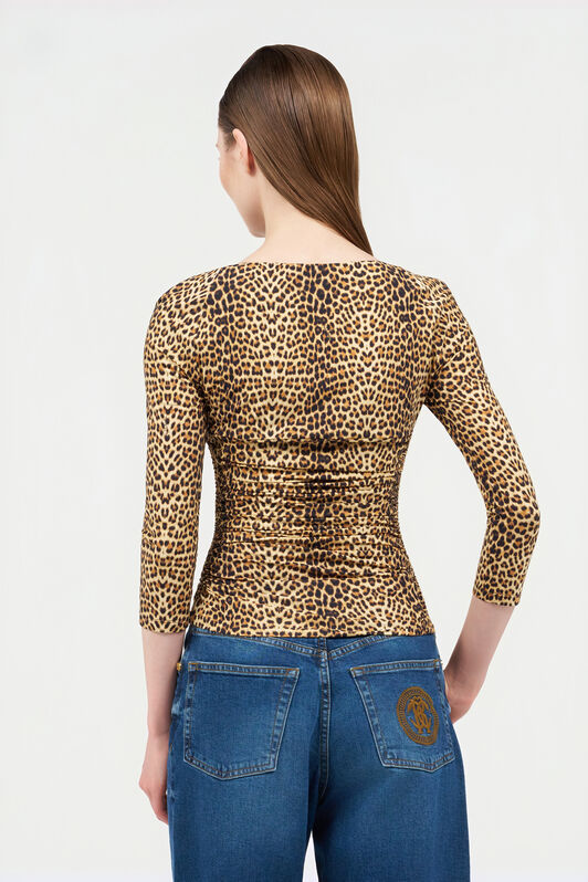 RC Top a Maniche Lunghe con Stampa Baby Jaguar RC Top a Maniche Lunghe con Stampa Baby Jaguar BROWN WQT600-LNR31