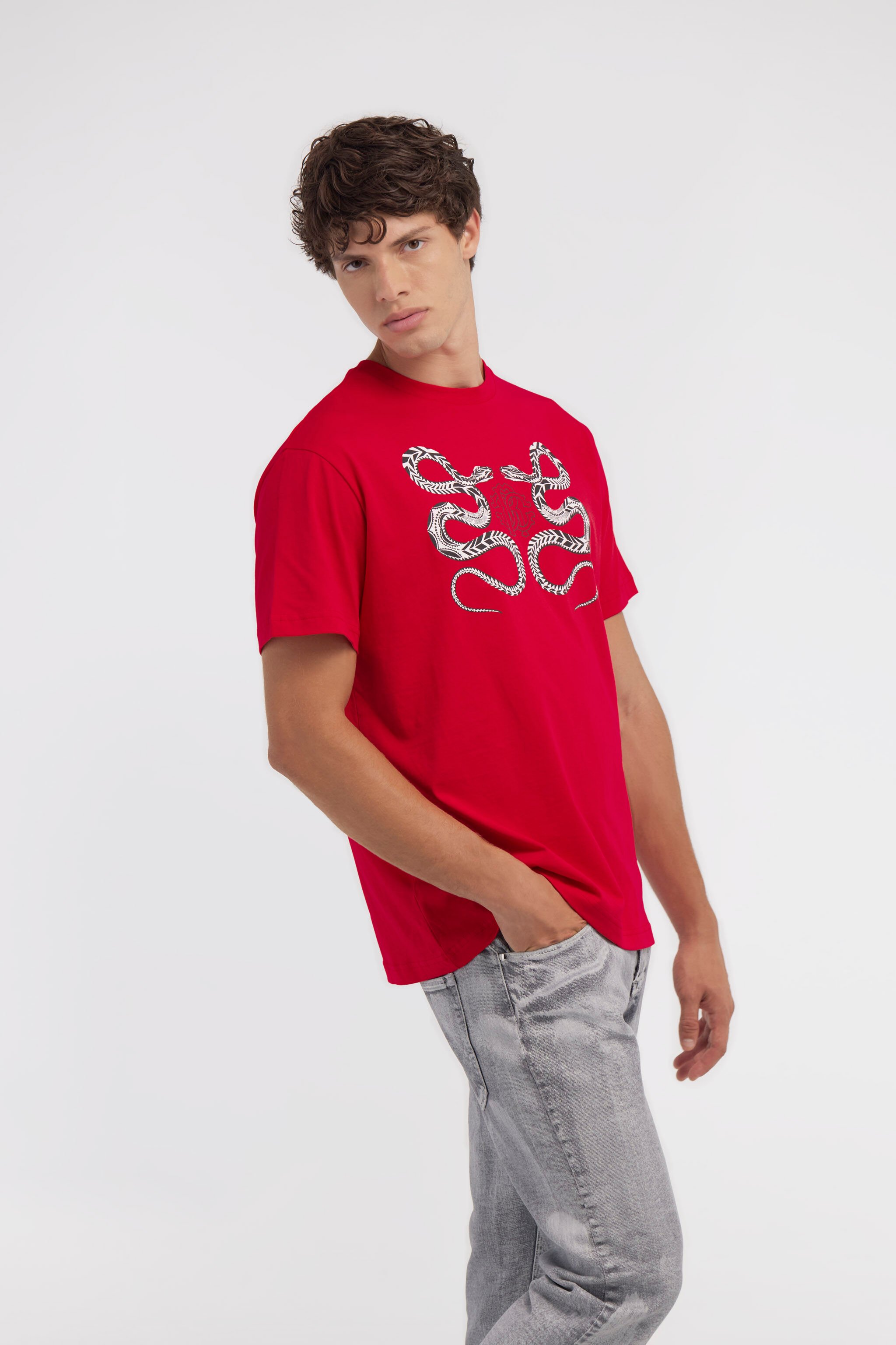RC T-shirt with Snake print Red NOT60O-JD060