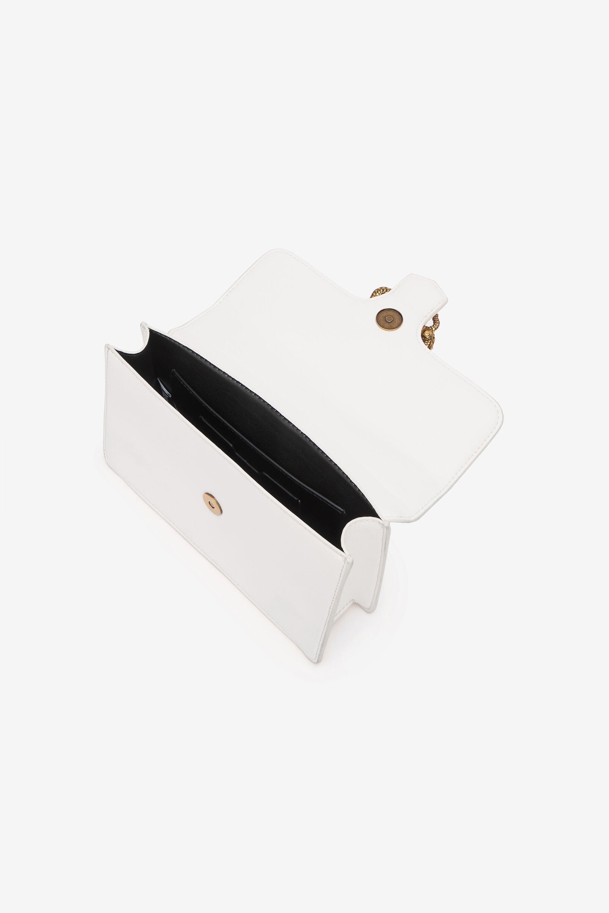 JC Crossbody Bag With Mirror Snake White UFB026-UF395