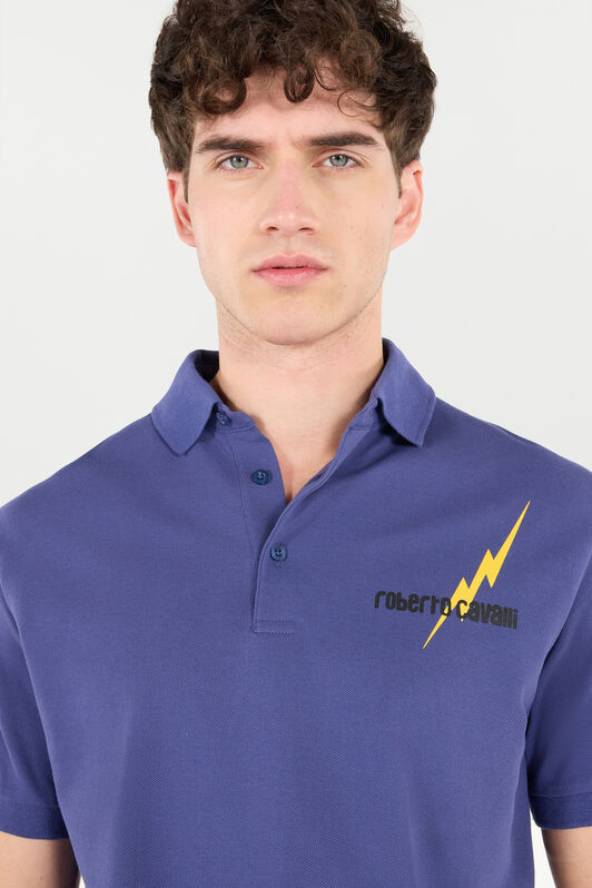 RC Polo With Print And Logo Dark blue POT64D-KB001