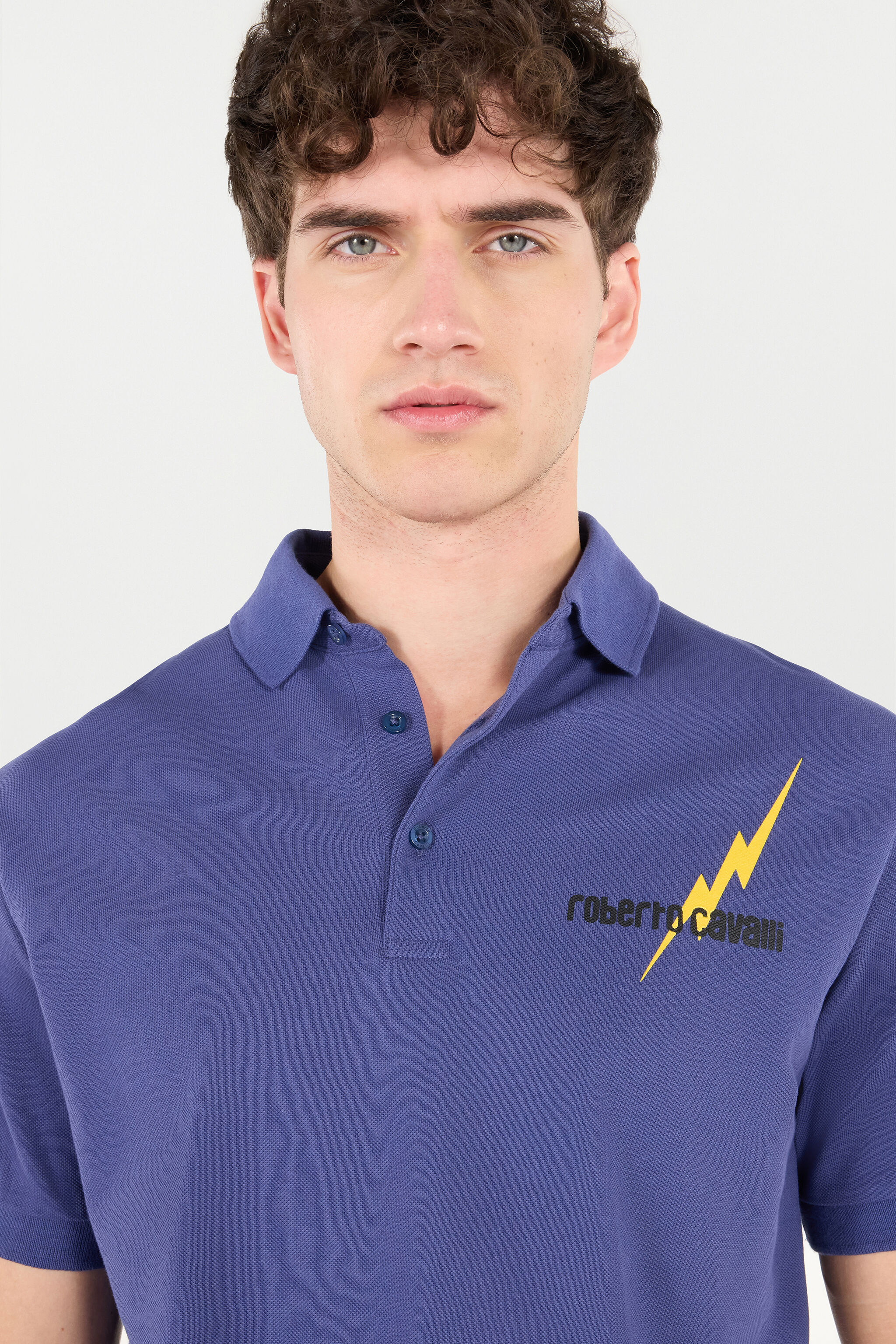 RC Polo With Print And Logo Dark blue POT64D-KB001