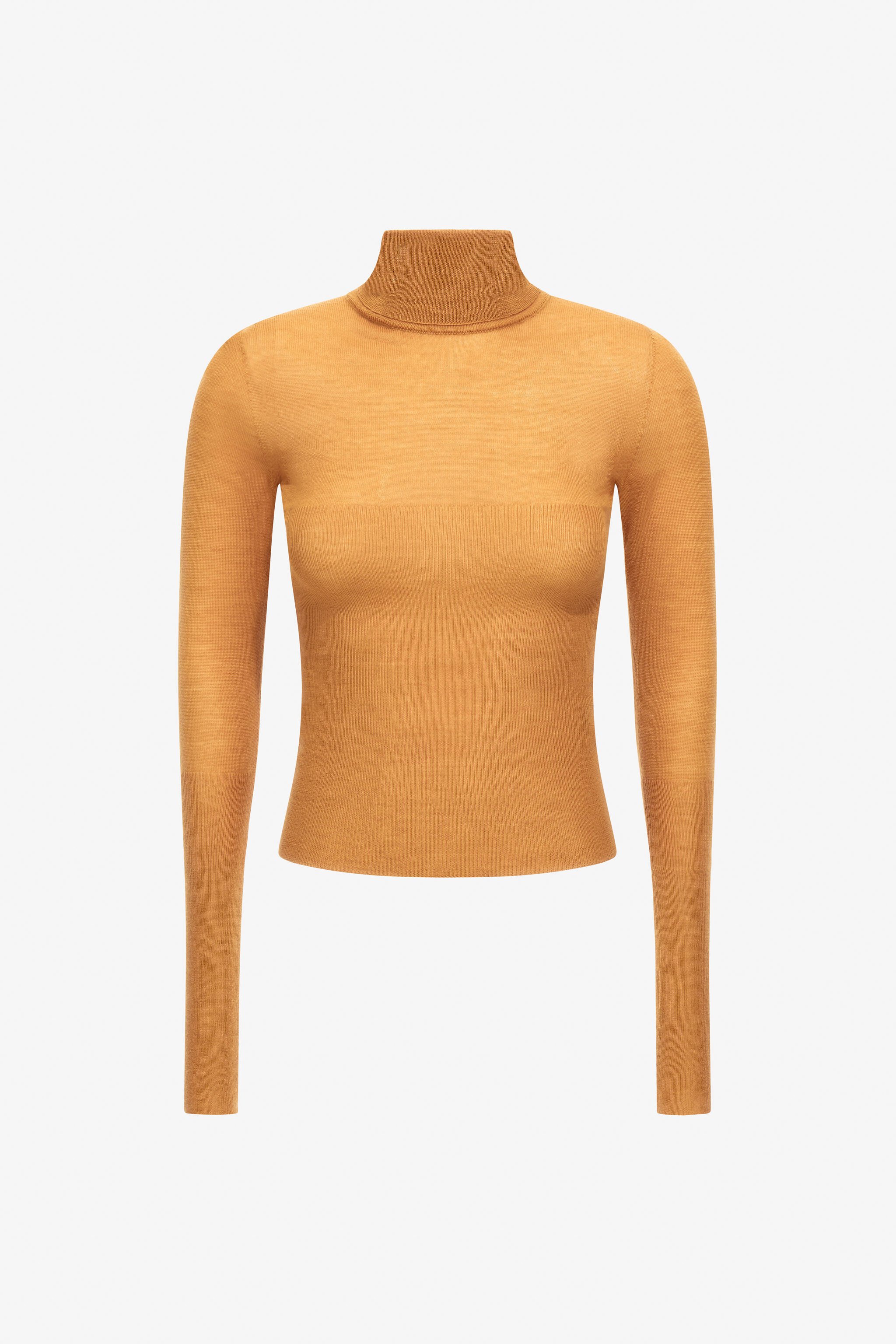 RC Fine knit turtleneck Giallo TWM601-KP001