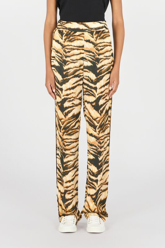 RC High-waisted tiger-print trousers Hellbraun RKT210-SZH36