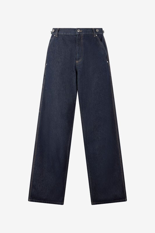 RC Wide-Leg Jeans with RC Monogram Dark blue VRJ231-VT025