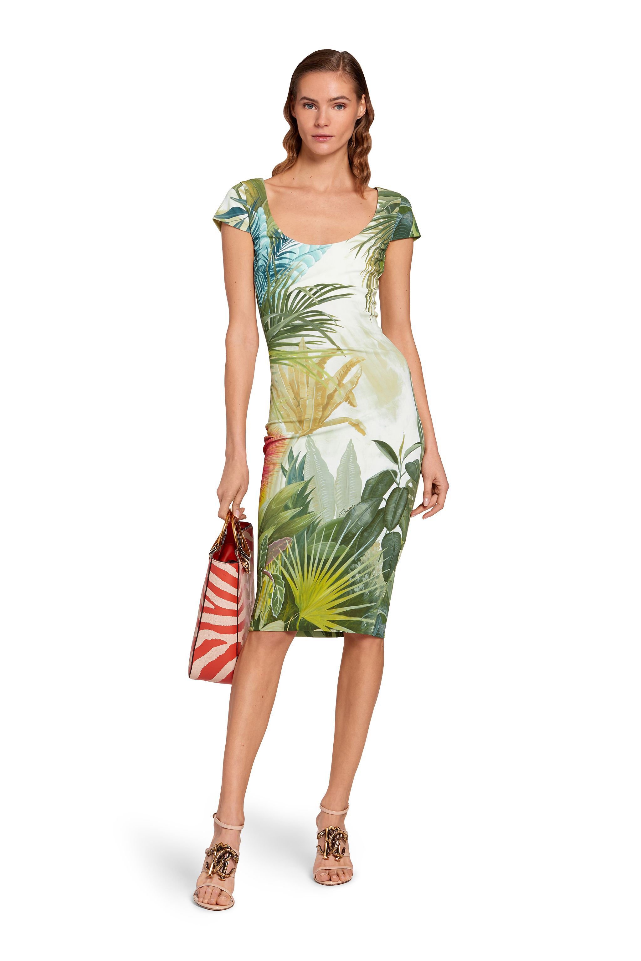 RC Le monde vegetale dress MULTICOLOR KWT147-JGV45