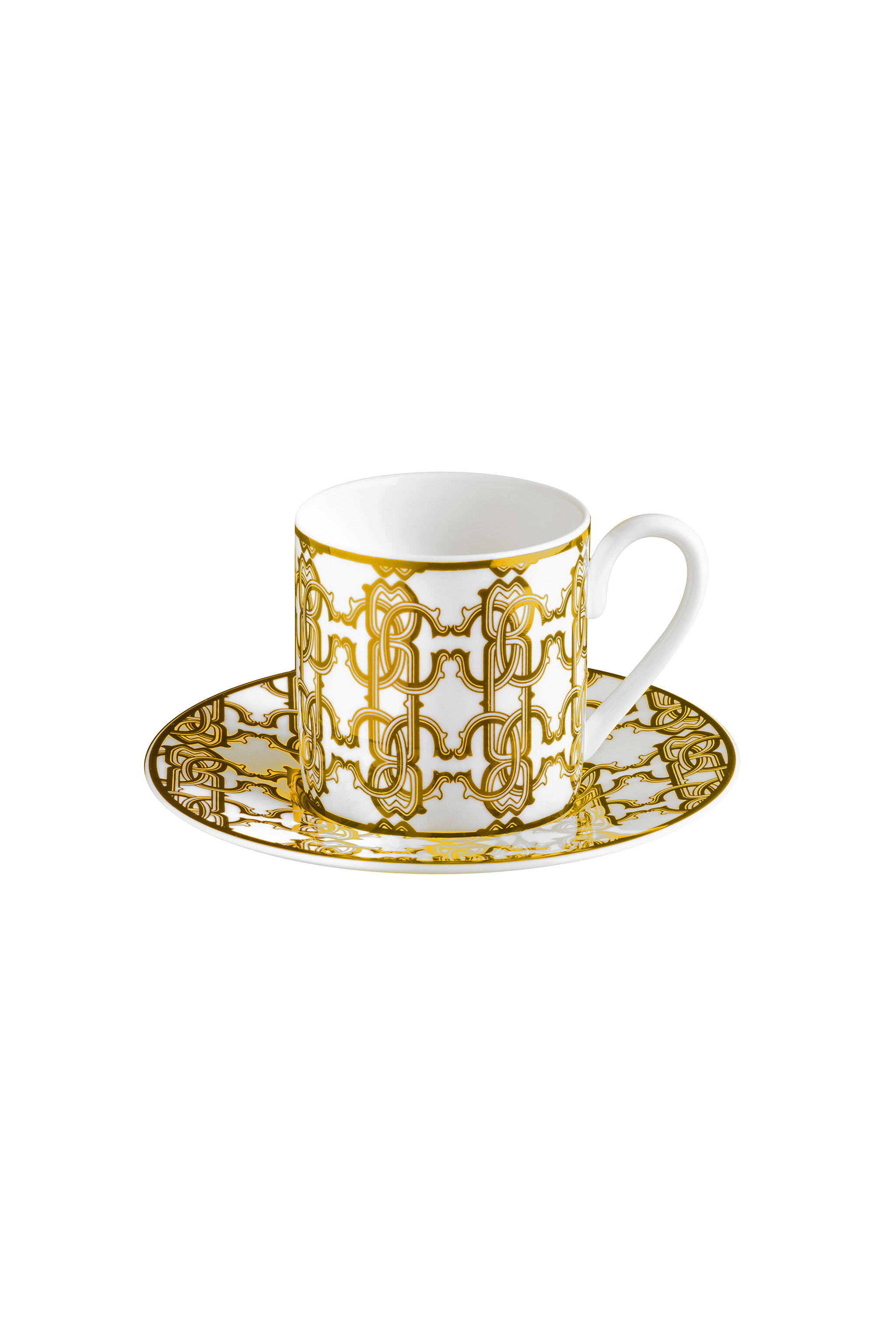 HO Monogram Gold2 Coffe Cups In Gift Box Gold RALA42-IA047