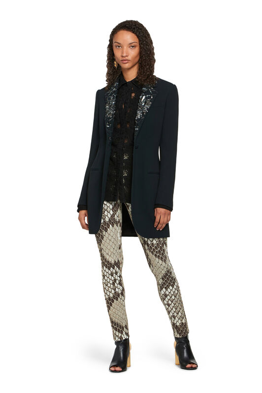 RC Stapelia lace shirt BLACK IQT720-RP063
