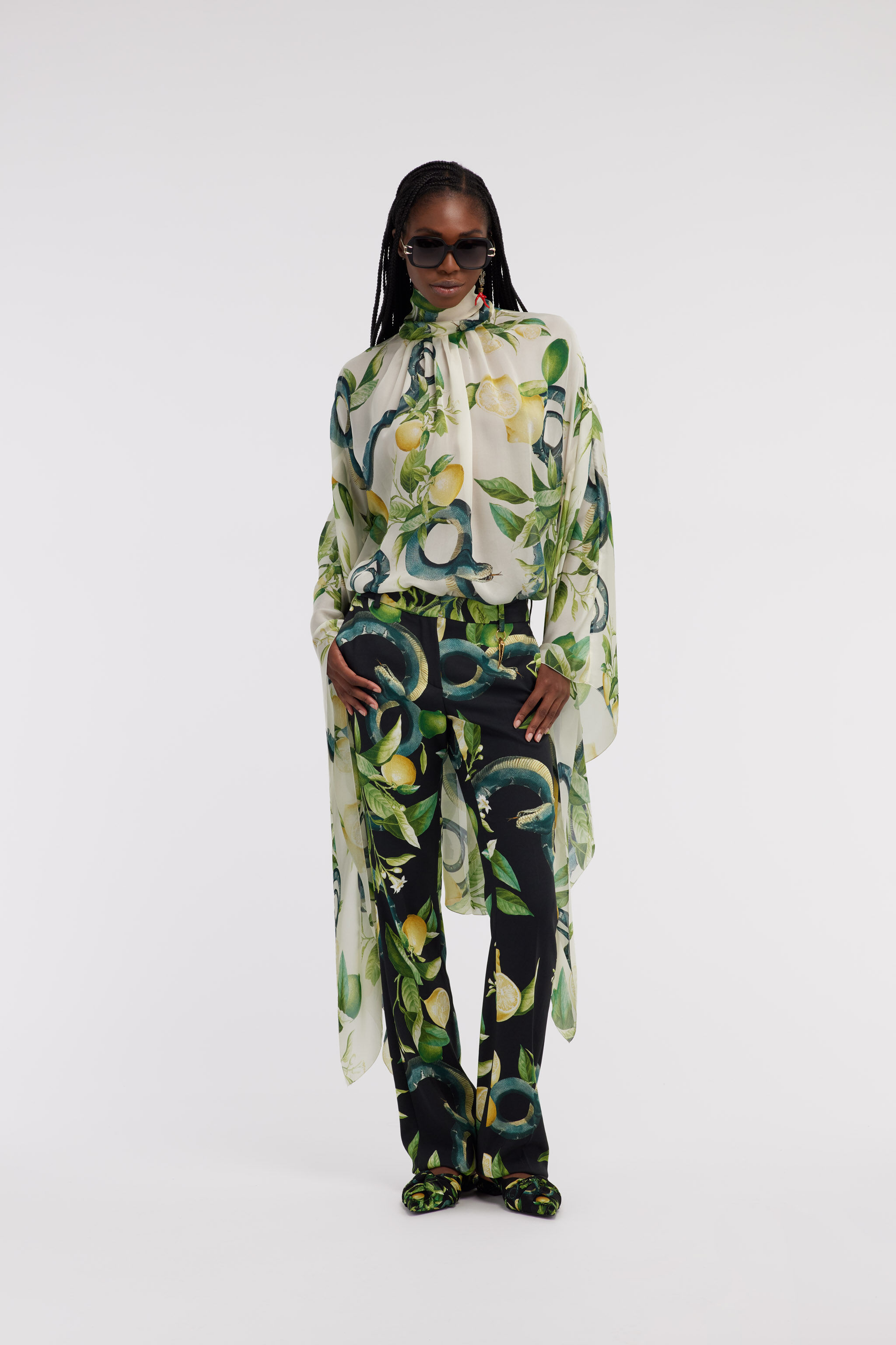 RC Lemon print shirt Ivoire SKT702-CTI89