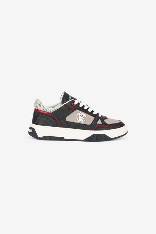 RC White and Black Sneakers with Mirror Snake Monogram RC White and Black Sneakers with Mirror Snake Monogram Black/White URS057-ABC01