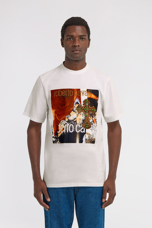 RC T-shirt with printed logo White TRT61E-JD060