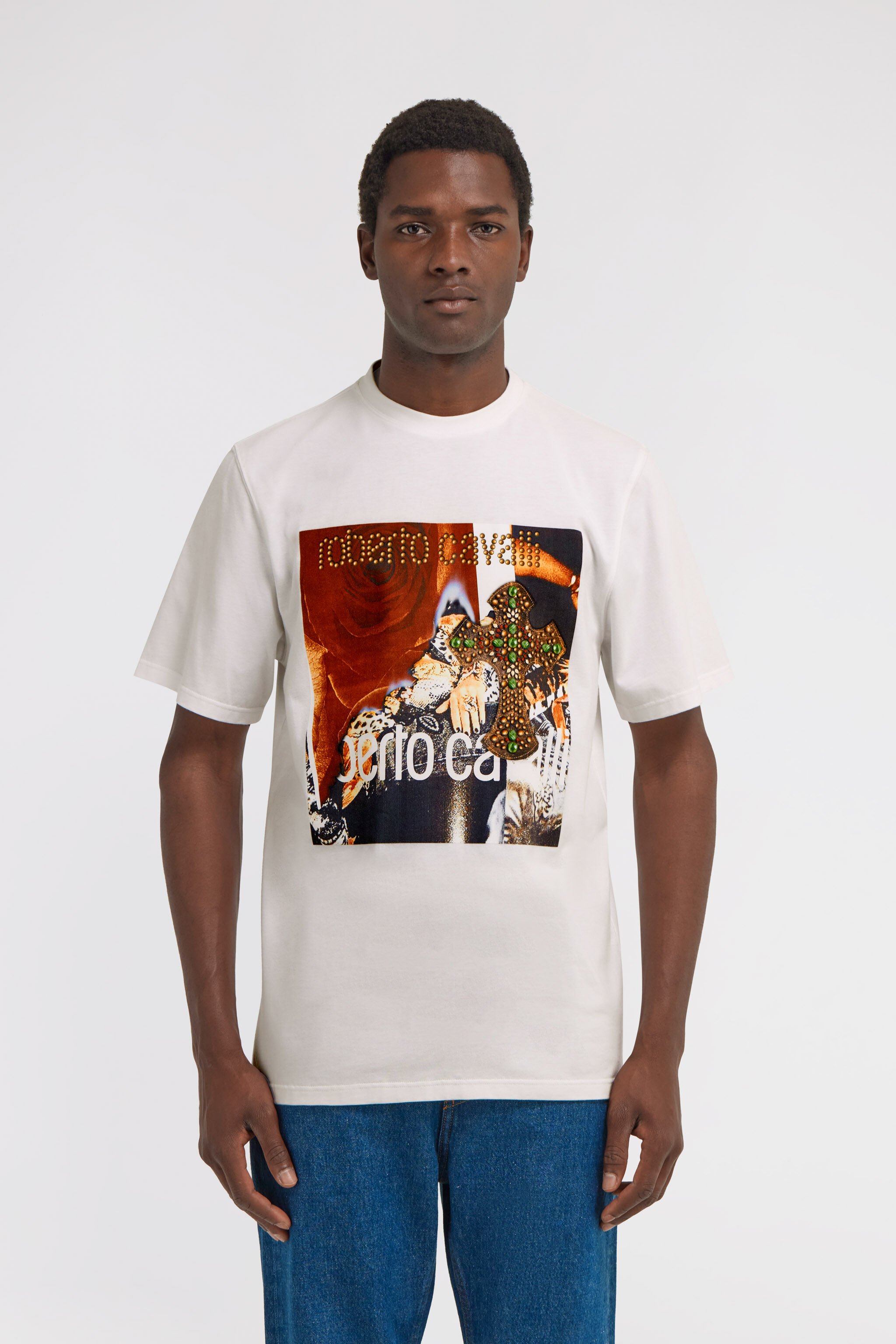RC T-shirt with printed logo White TRT61E-JD060