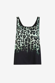 ${brand} Queen Of Sicily-Print Ärmelloses Seiden-Top ${colorDescription} ${masterID}