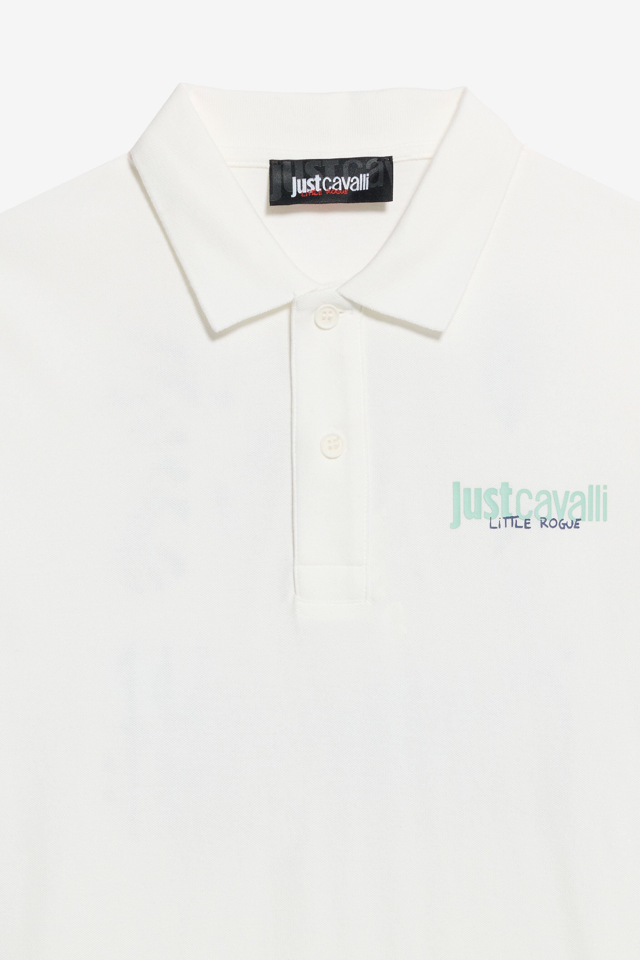 JC White Polo Shirt with Logo IVORY PRISTINE WFT61G-1D000