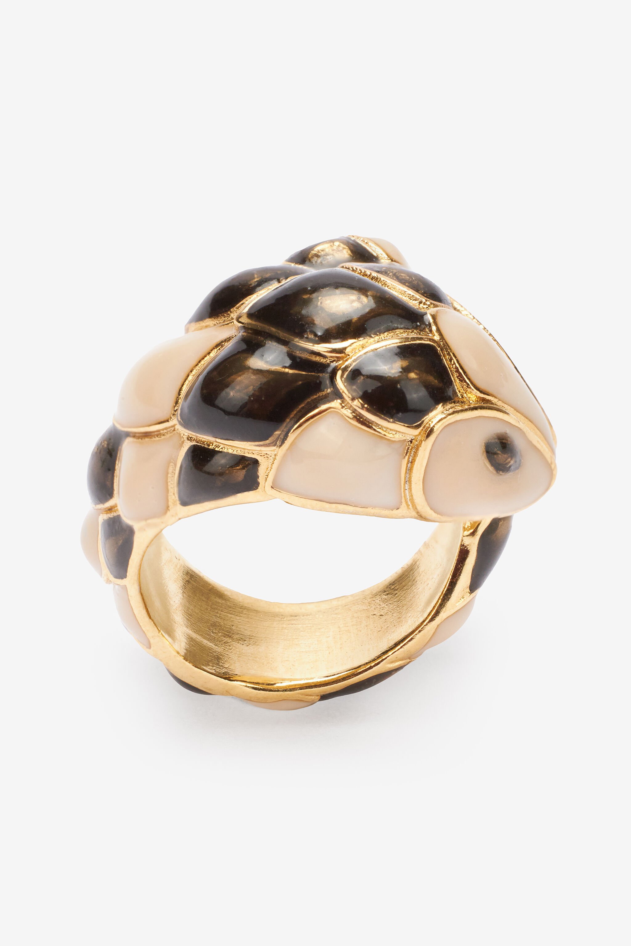RC Anillo con serpiente Negro UKG016-AM021