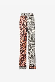 ${brand} Pantaloni In Misto Seta Stampa Murena ${colorDescription} ${masterID}