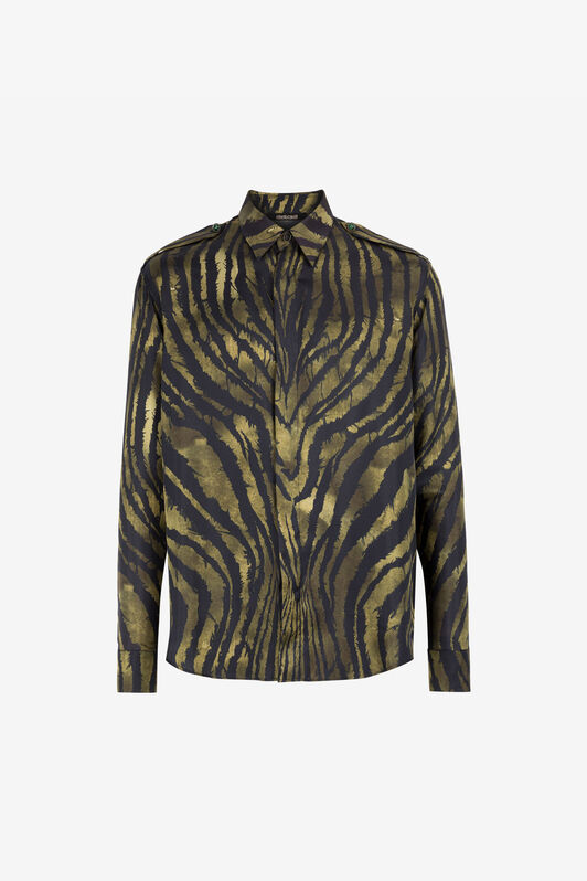 RC Freedom-Print Silk Shirt Dark green/Black RRT716-2N410