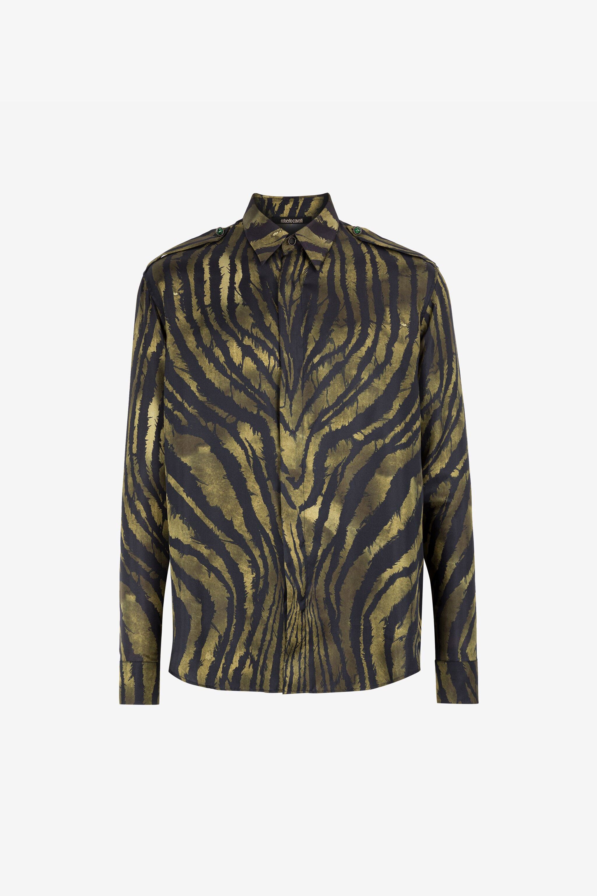 RC Freedom-Print Silk Shirt Dark green/Black RRT716-2N410