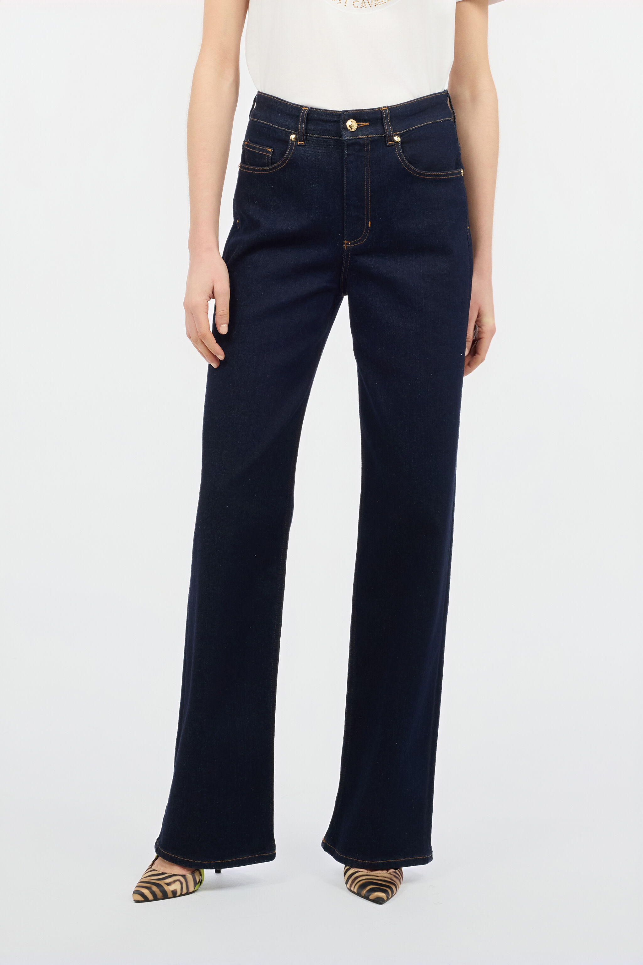 JC Straight And Wide-Leg Jeans Dark blue UFJ013-UF140