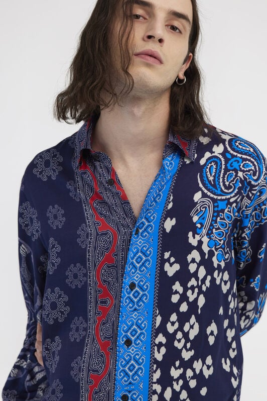 JC Camicia stampa Just Cavalli JC Camicia stampa Just Cavalli Blu RRT001-RR262