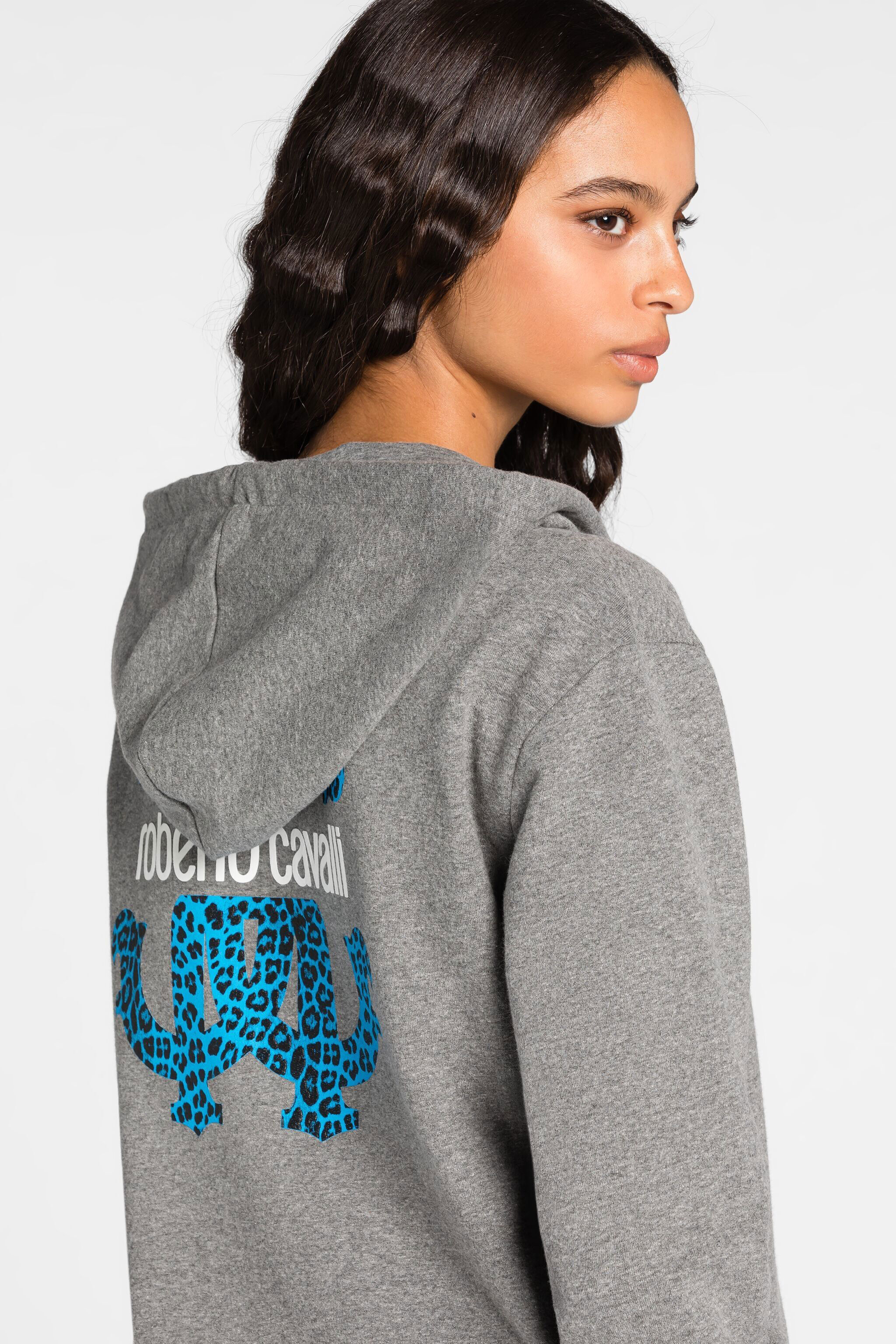 RC Logo-print zip hoodie Gray JST68D-CF050
