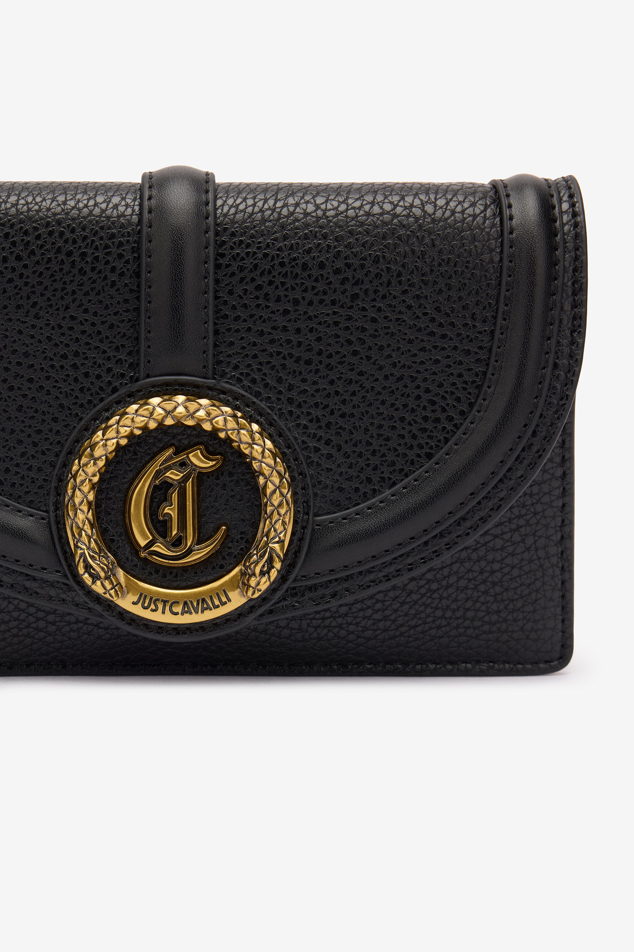 JC Hammered Bag With JC Monogram Black TFP055-TF514