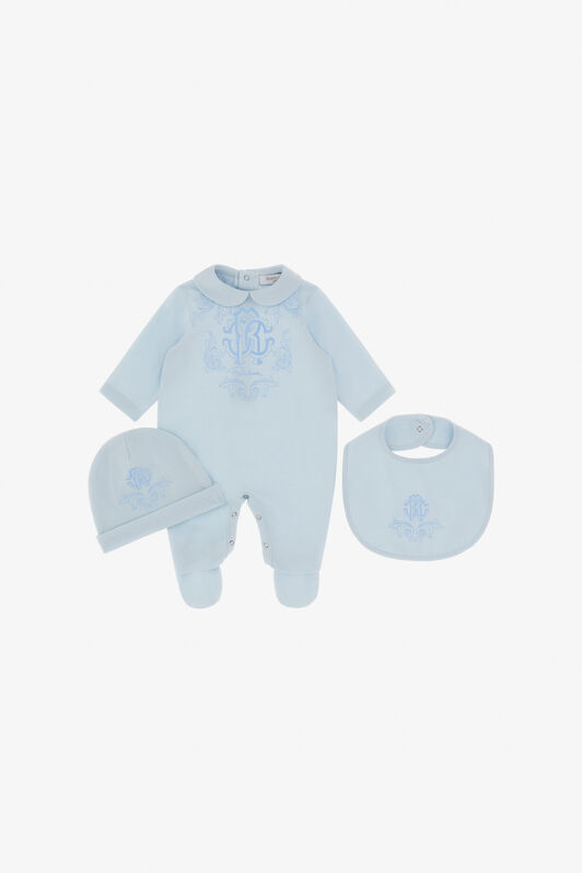 JU Set With RC Monogram Set And Decorations BABY BLUE TJT816-JD001