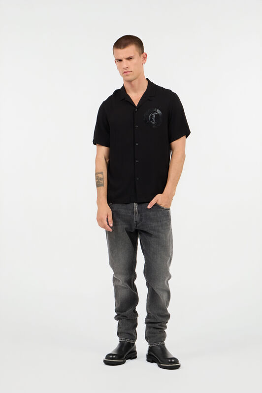 JC T-Shirt With Top-Stitched Logo JC T-Shirt With Top-Stitched Logo BLACK UFT059-UF079