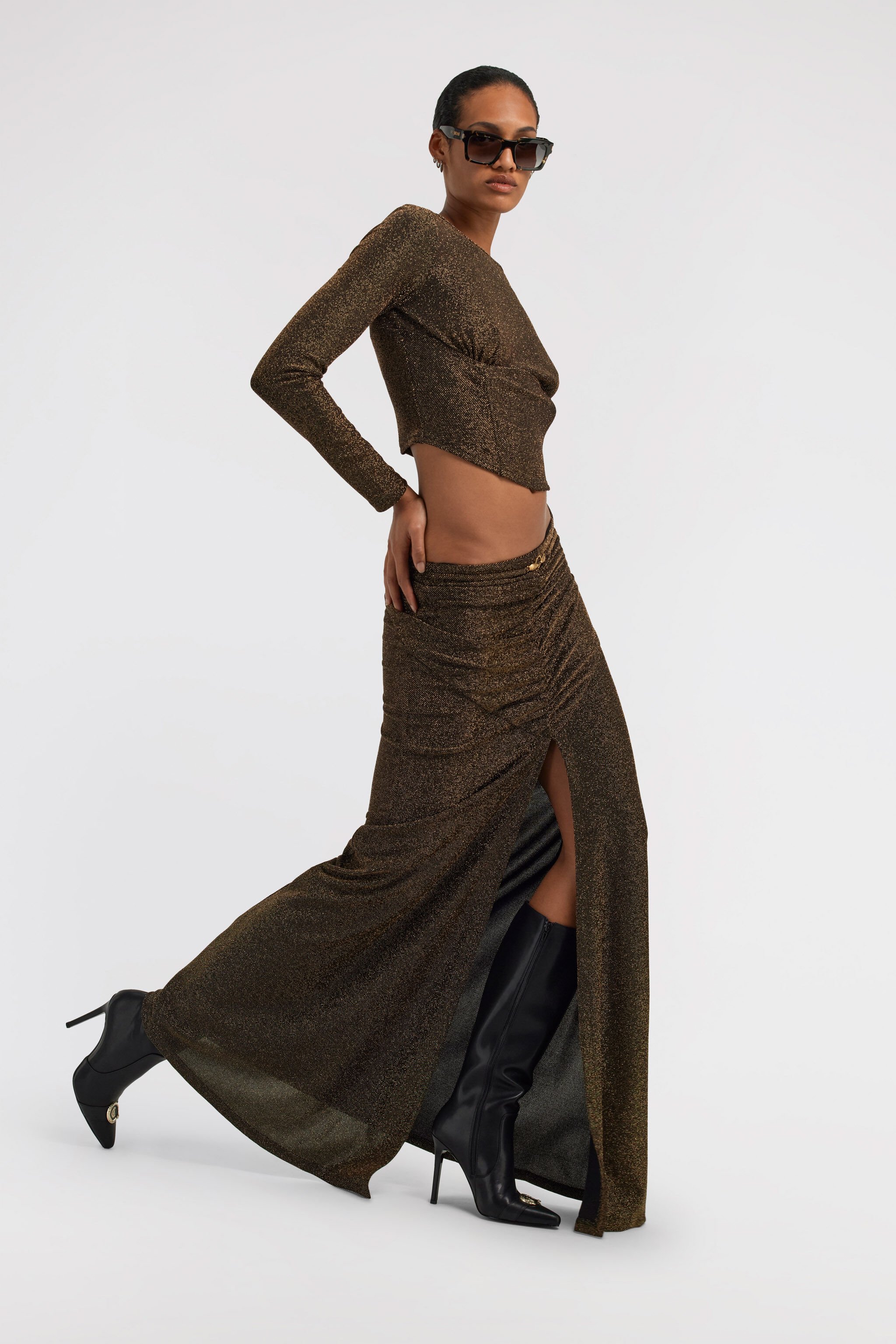 JC Just Cavalli Skirt Schwarz TFT090-TF136