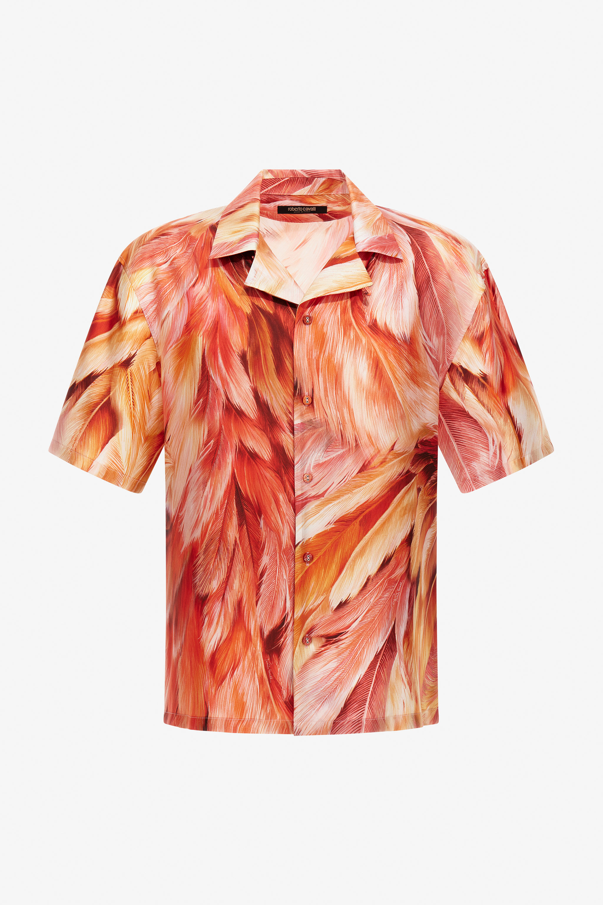 RC Chemise à imprimé Plumange Orange SMT762-4QL71