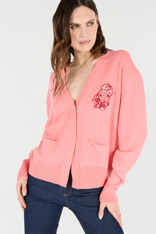 RC Cardigan with Mirror Snake Monogram RC Cardigan with Mirror Snake Monogram Rosa VKM908-MQ013