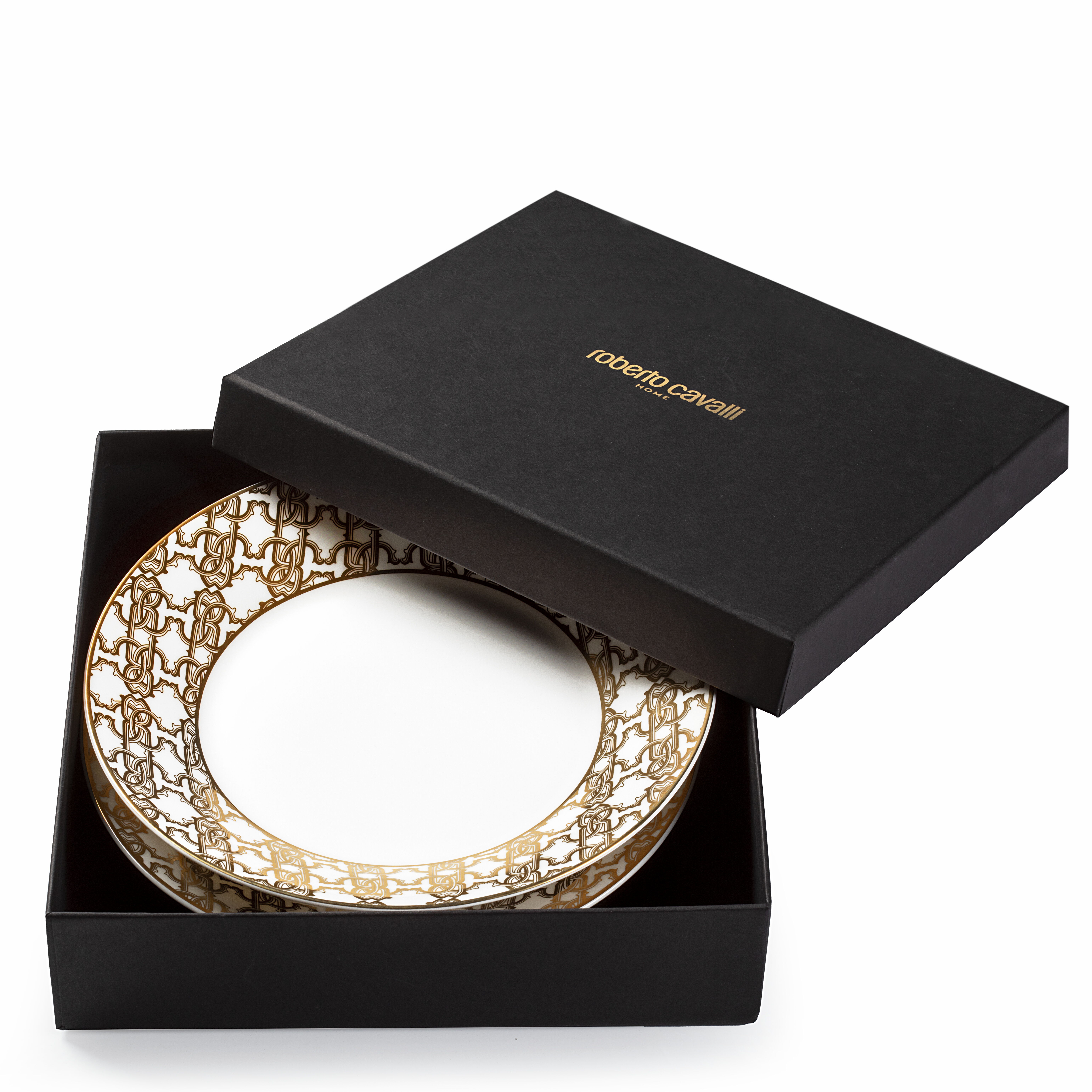 HO Monogram Gold 2 Soup Plates Gold RALA37-IA042