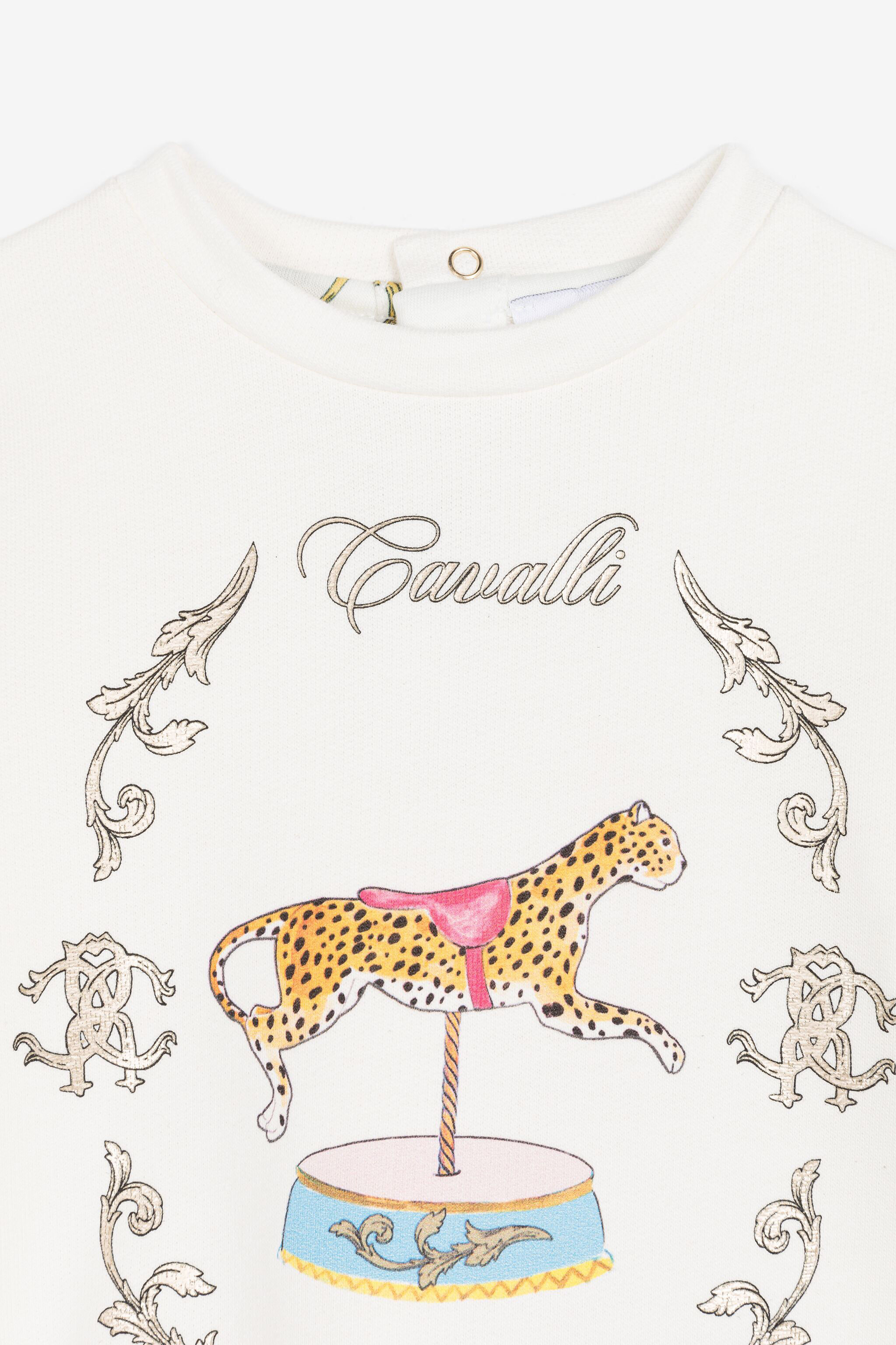 JU RC Monogram and Filigree-Print Dress White RJT127-CF050