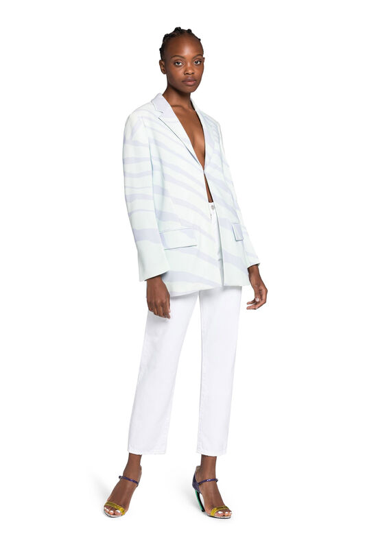 RC Zebra-Print Blazer LILAC GWT407-ORL60