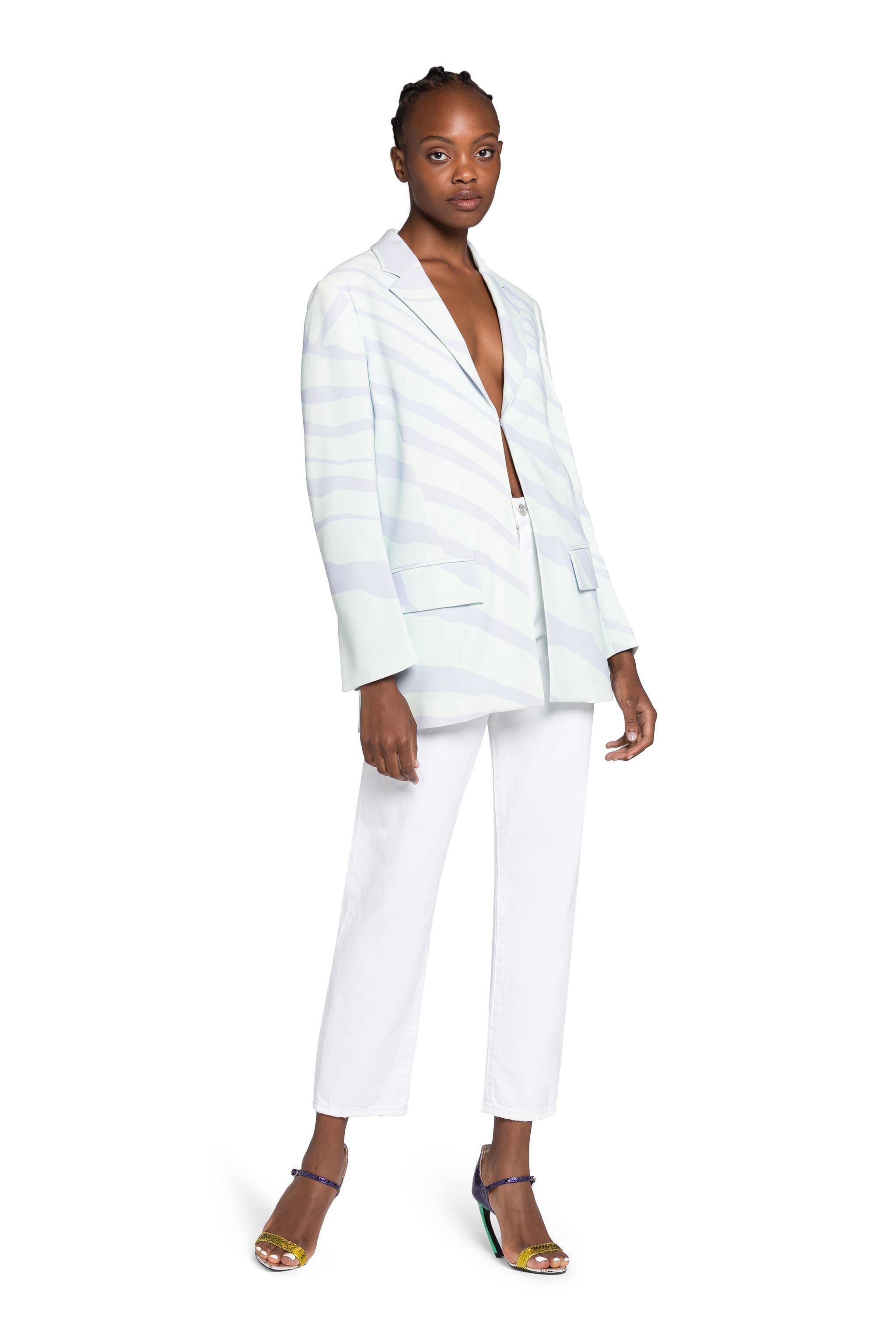 RC Zebra-Print Blazer LILAC GWT407-ORL60