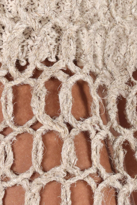 RC Long Mesh Skirt with Fringes Light Brown UWR303-FY096