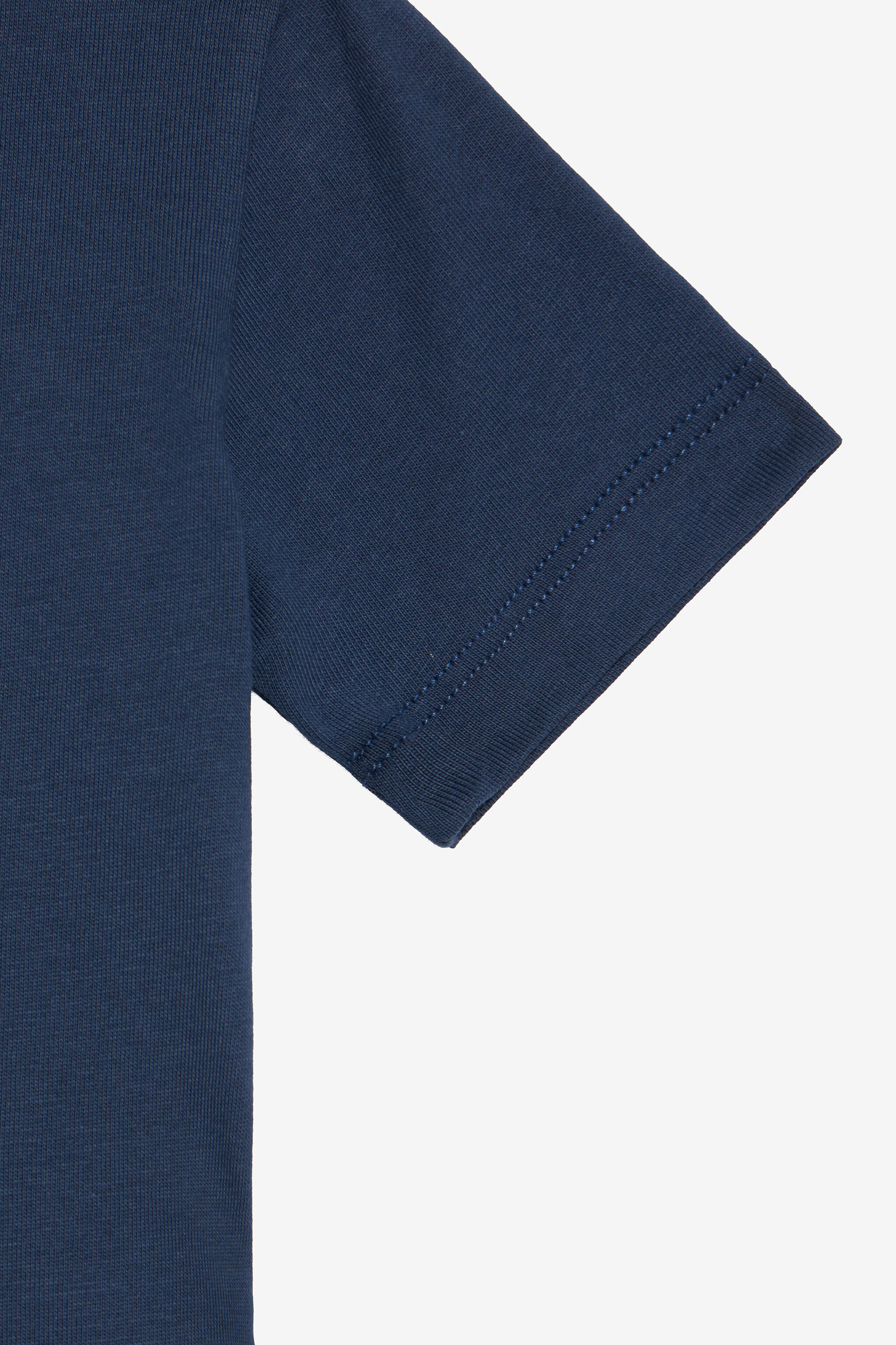 JU Blue T-Shirt with Tiger Print NAVY VJT612-JD001