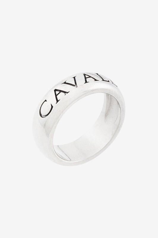 RC Logo-Print Ring Silver PNG015-AM001