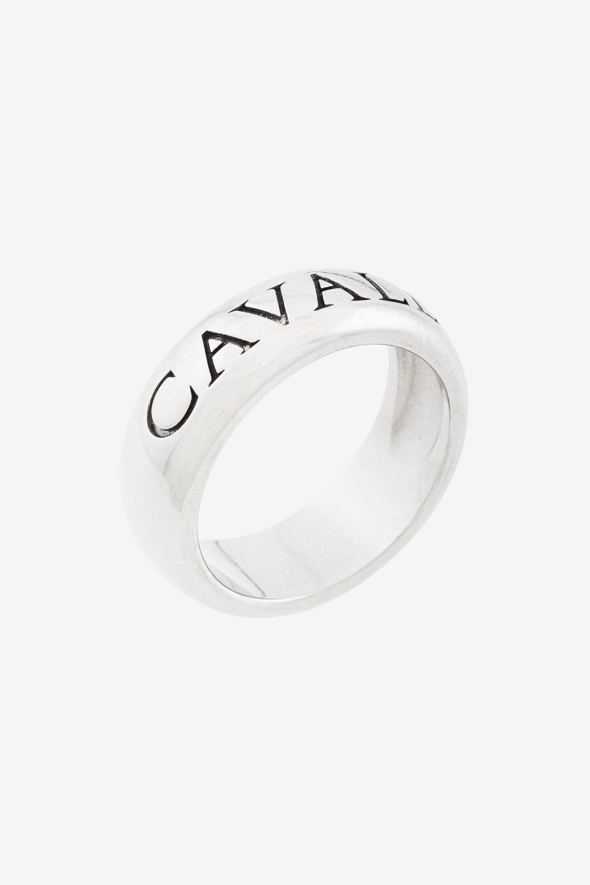RC Logo-Print Ring Silver PNG015-AM001