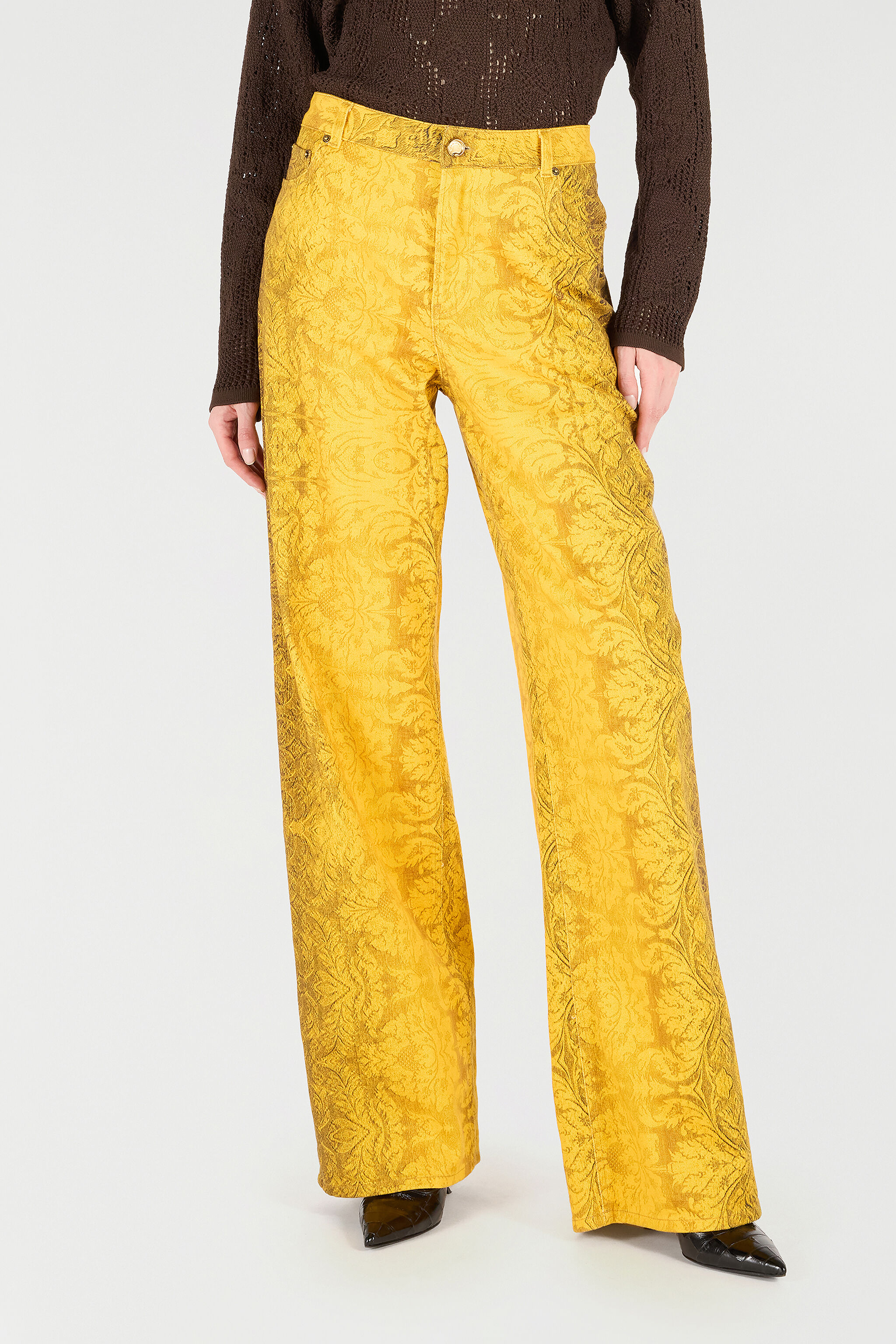 RC Pants with Brocade Print OCRA VKJ207-DAP77