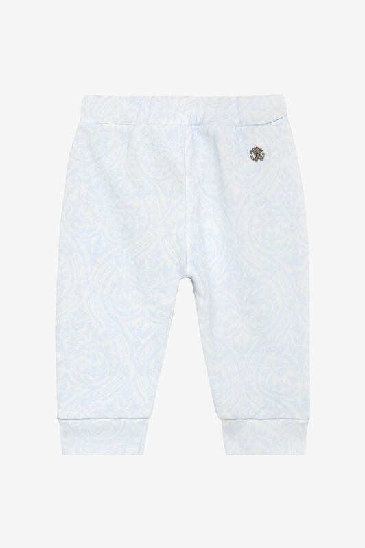 JU Baby Blue Track Pants with Floral Print BABY BLUE VJT209-5OP28
