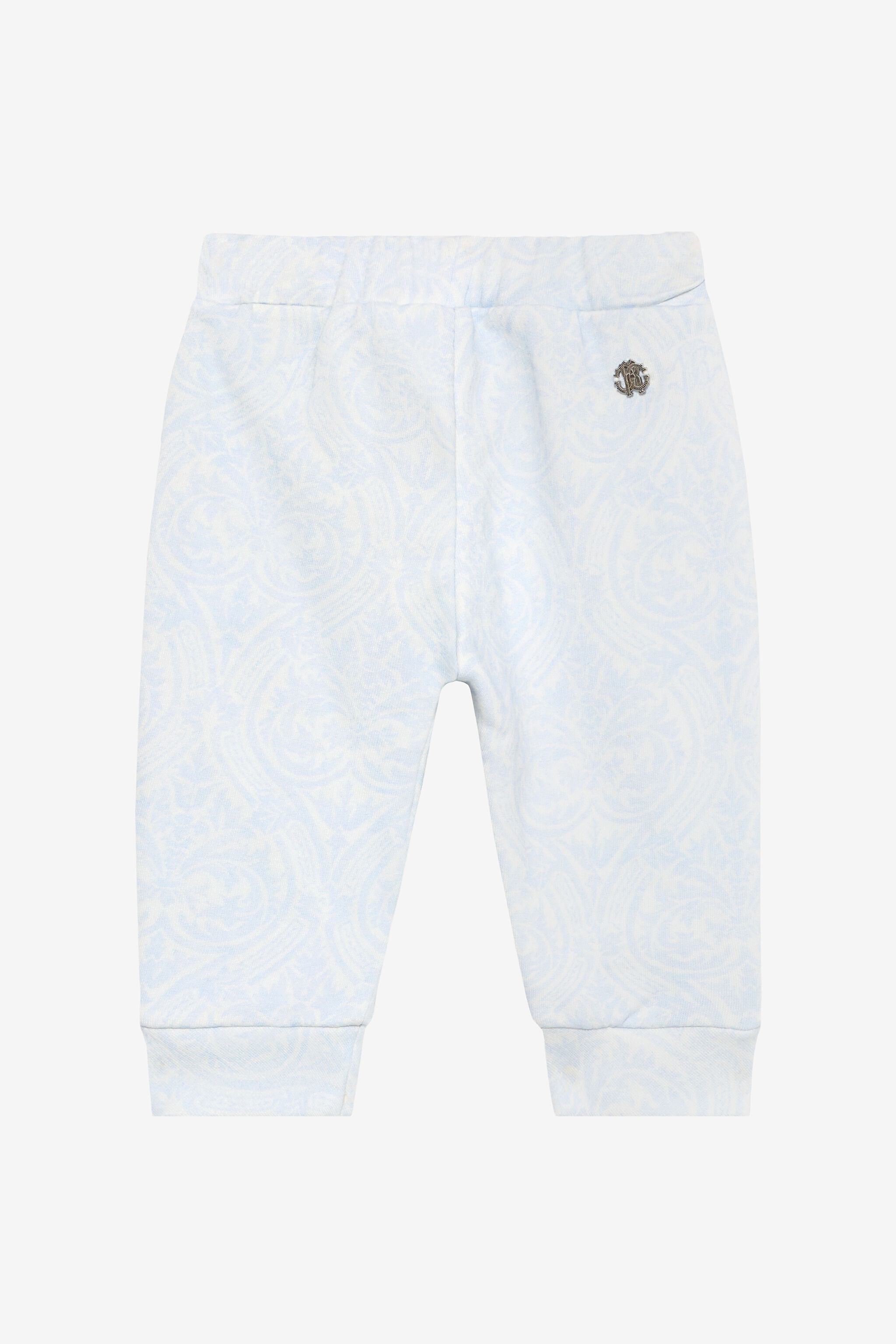 JU Baby Blue Track Pants with Floral Print BABY BLUE VJT209-5OP28