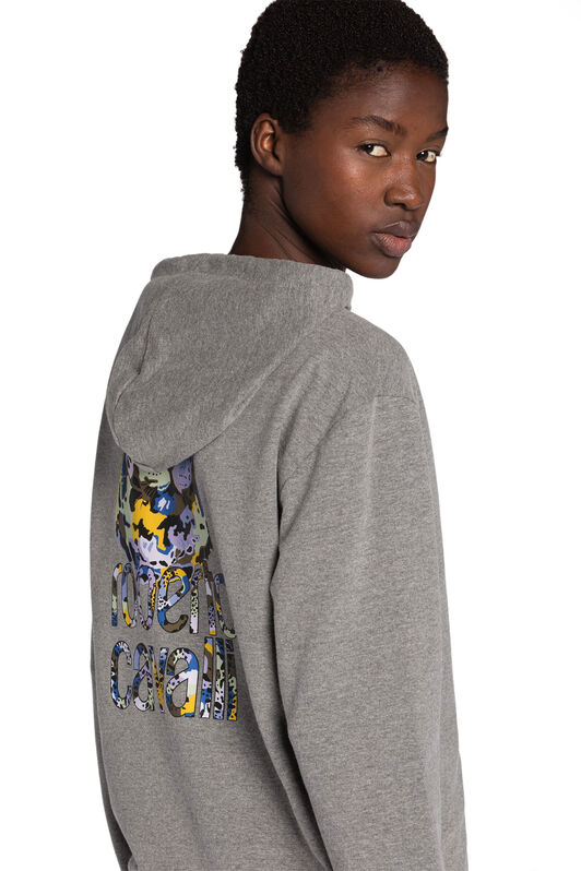 RC RC Monogram-Print Zip Hoodie RC RC Monogram-Print Zip Hoodie Gray JST67B-CF050