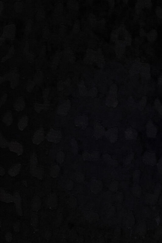 RC Asymmetric Black Dress with Jaguar Skin Pattern Black VWT125-CJ003