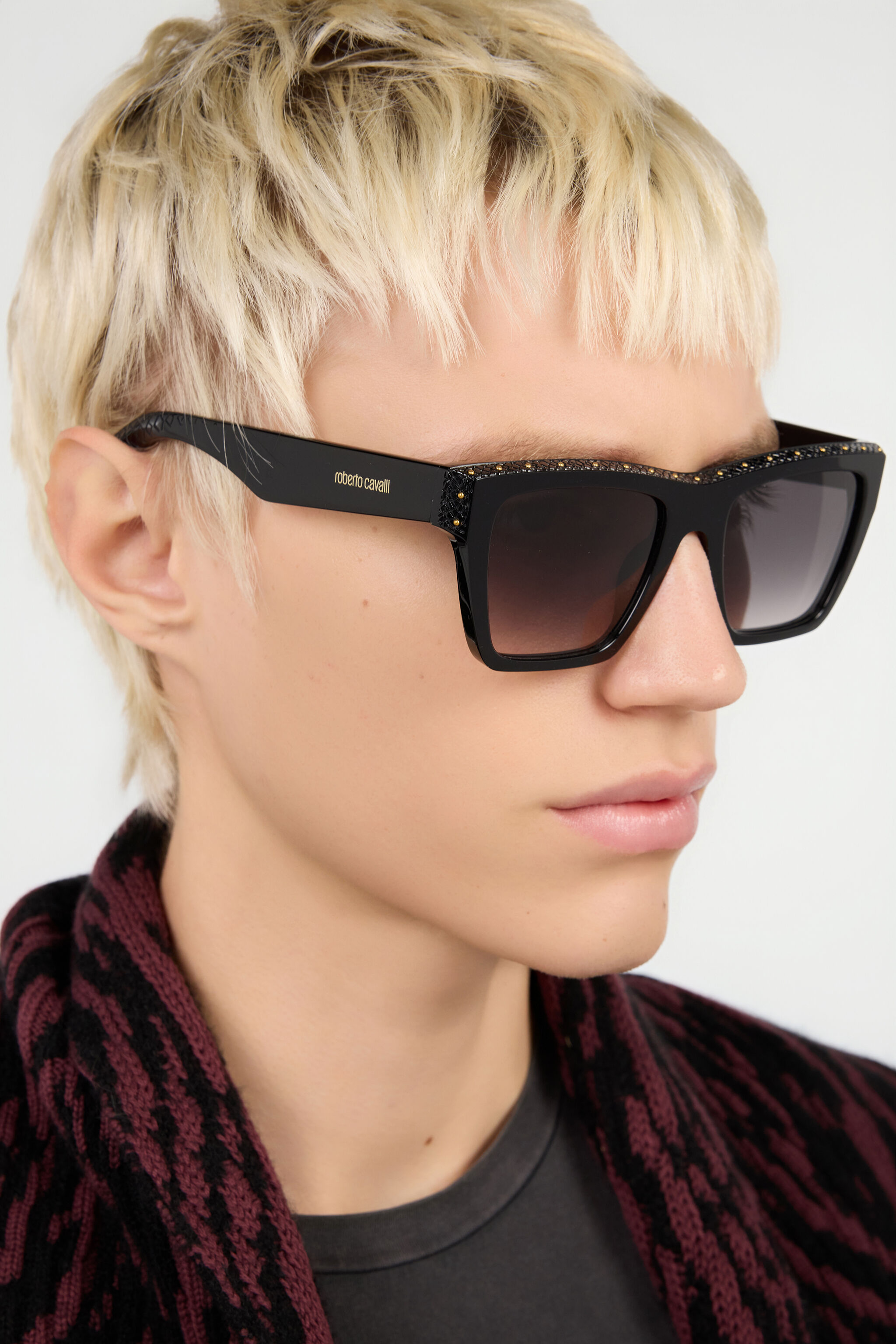 RC Rectangular front shape sunglasses RC Rectangular front shape sunglasses SHINY BLACK VALD09-ID247